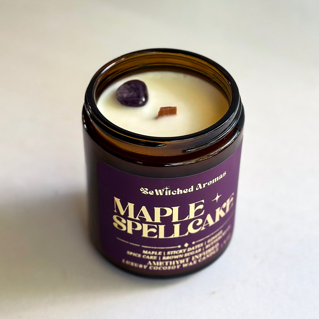 Maple Spellcake - 8 oz crystal candle