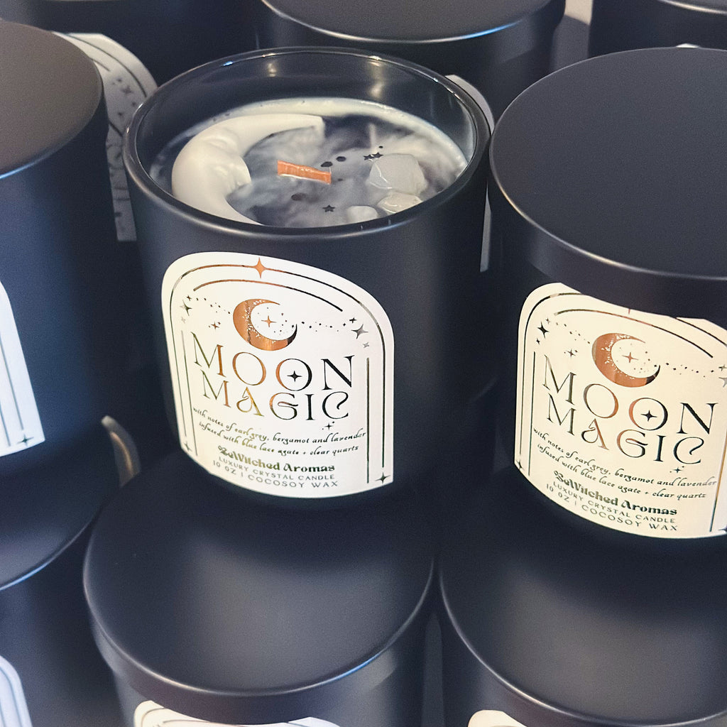 Moon Magic | 10 oz Luxury Crystal Candle