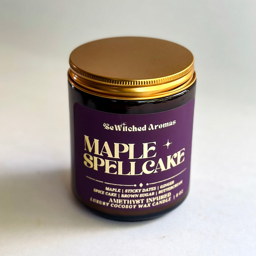 Maple Spellcake - 8 oz crystal candle