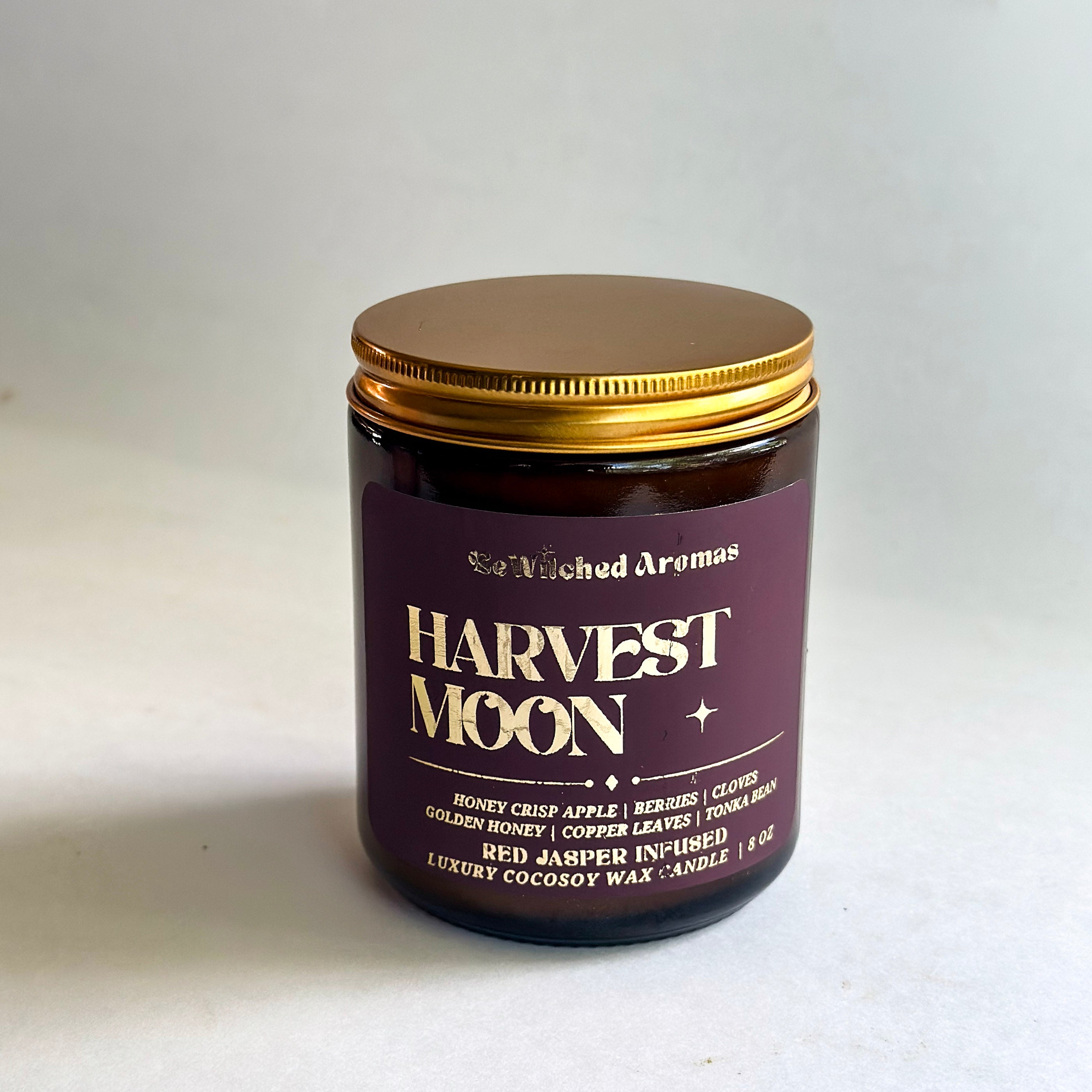 Harvest Moon - 8 oz crystal candle