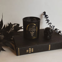 SPELL BOUND - Black Flame Candle | Luxury Crystal Candle