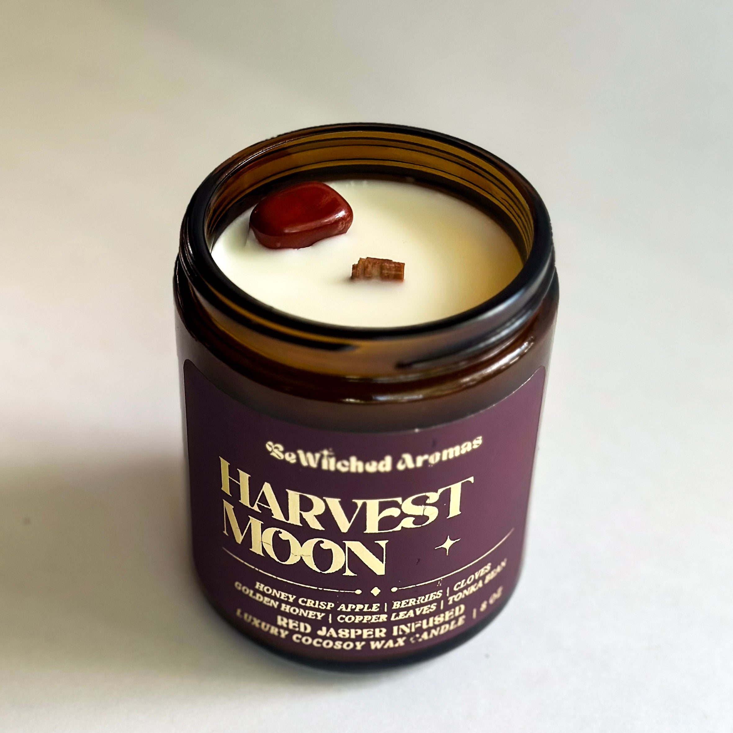 Harvest Moon - 8 oz crystal candle