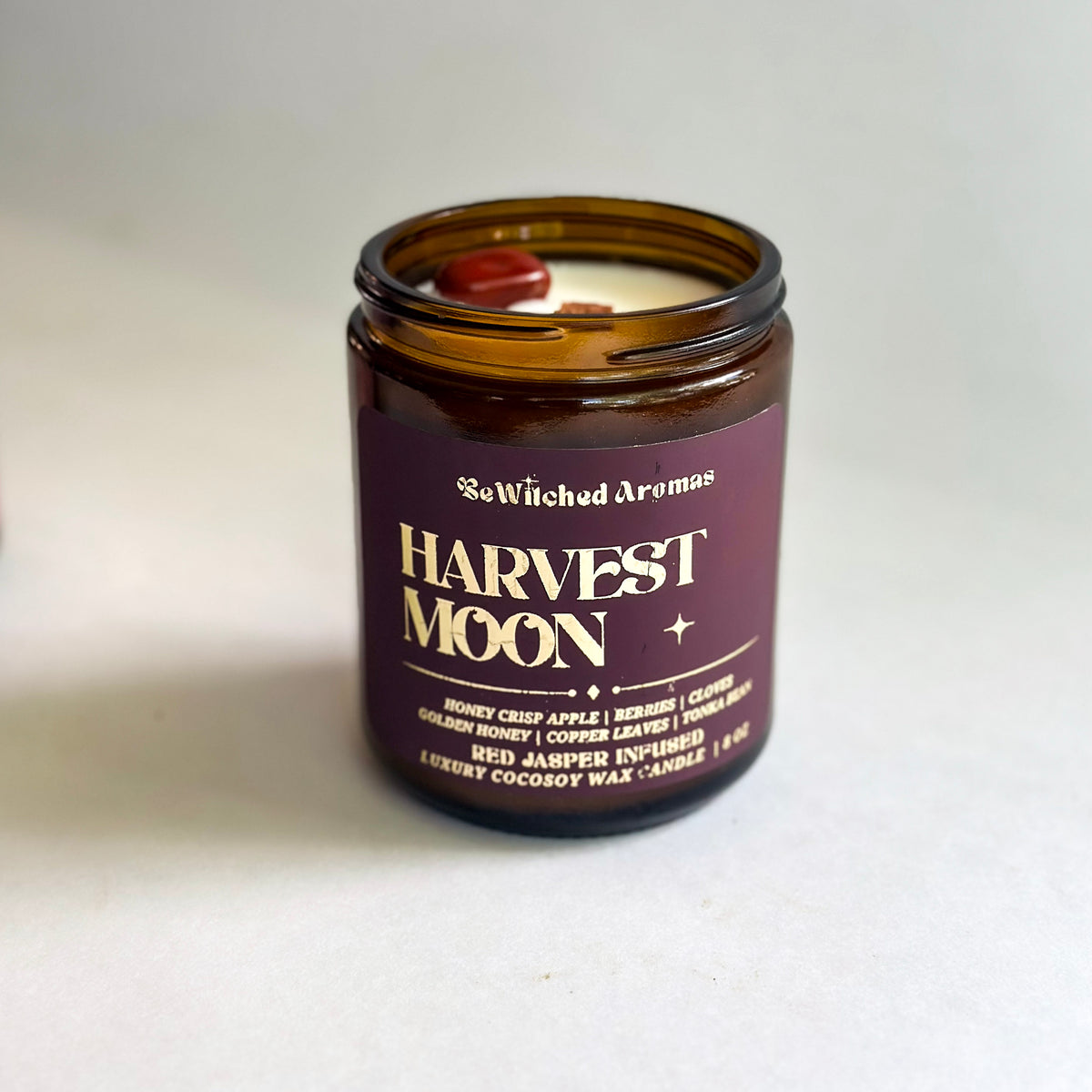 Harvest Moon - 8 oz crystal candle