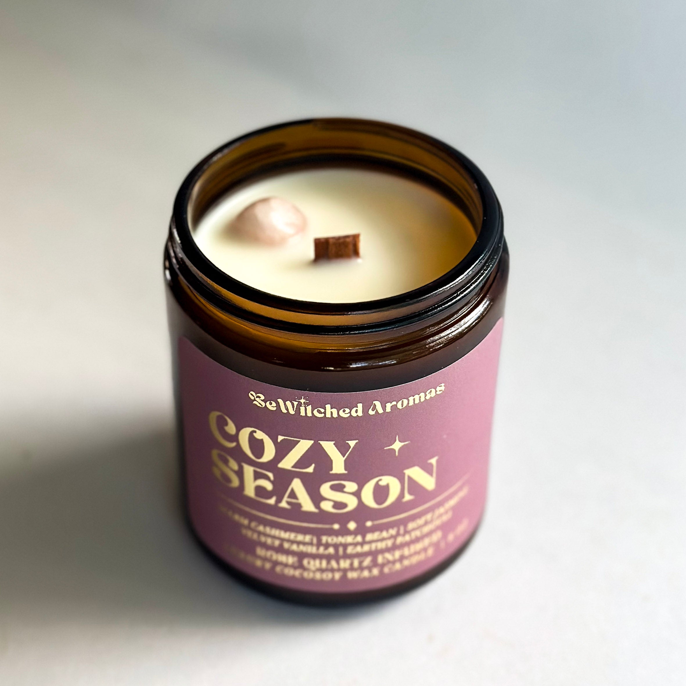 Cozy Season - 8 oz crystal candle
