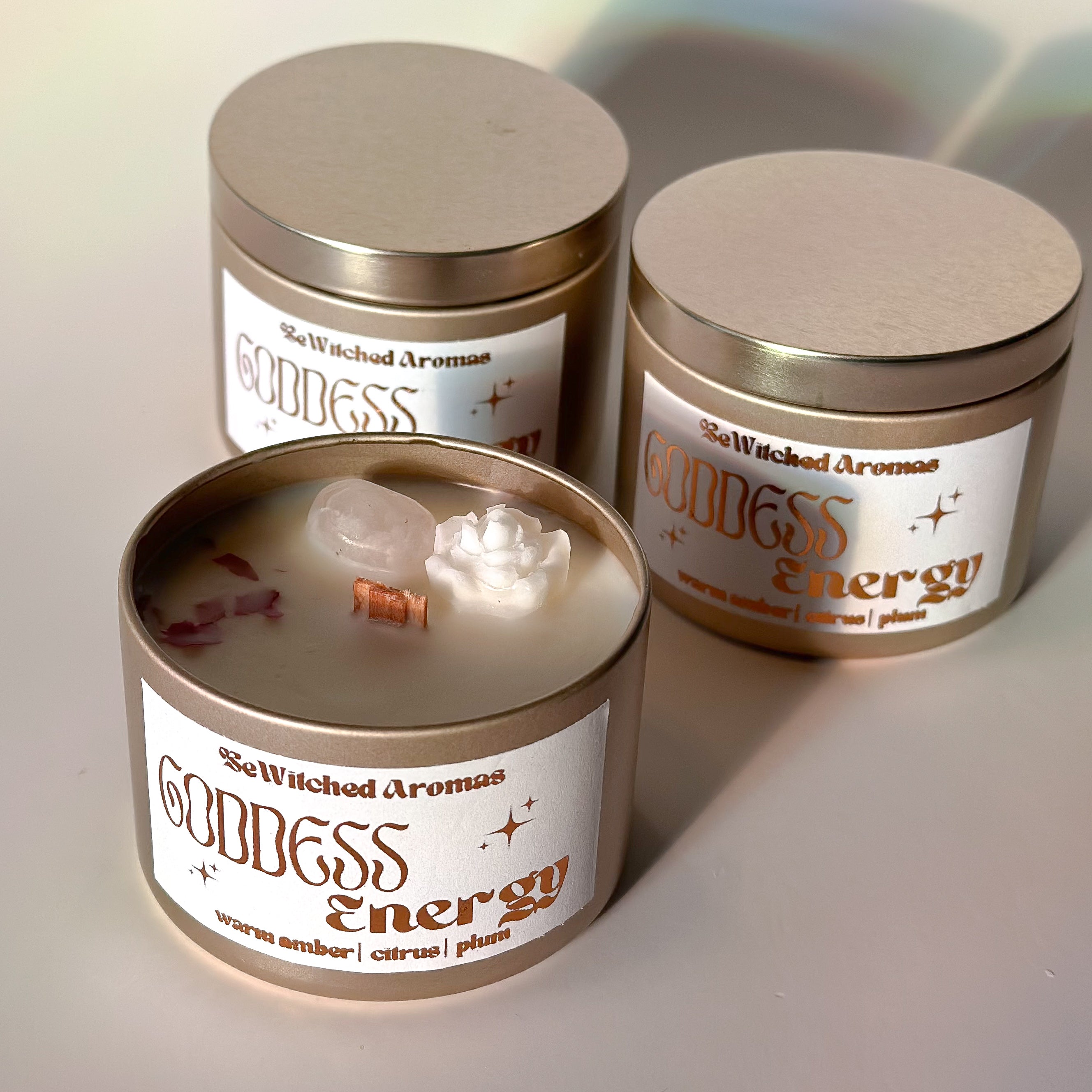 Goddess Energy -Luxury Crystal Candle 4 oz