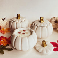 Pumpkin Dreams - Aesthetic Cement Crystal Candle