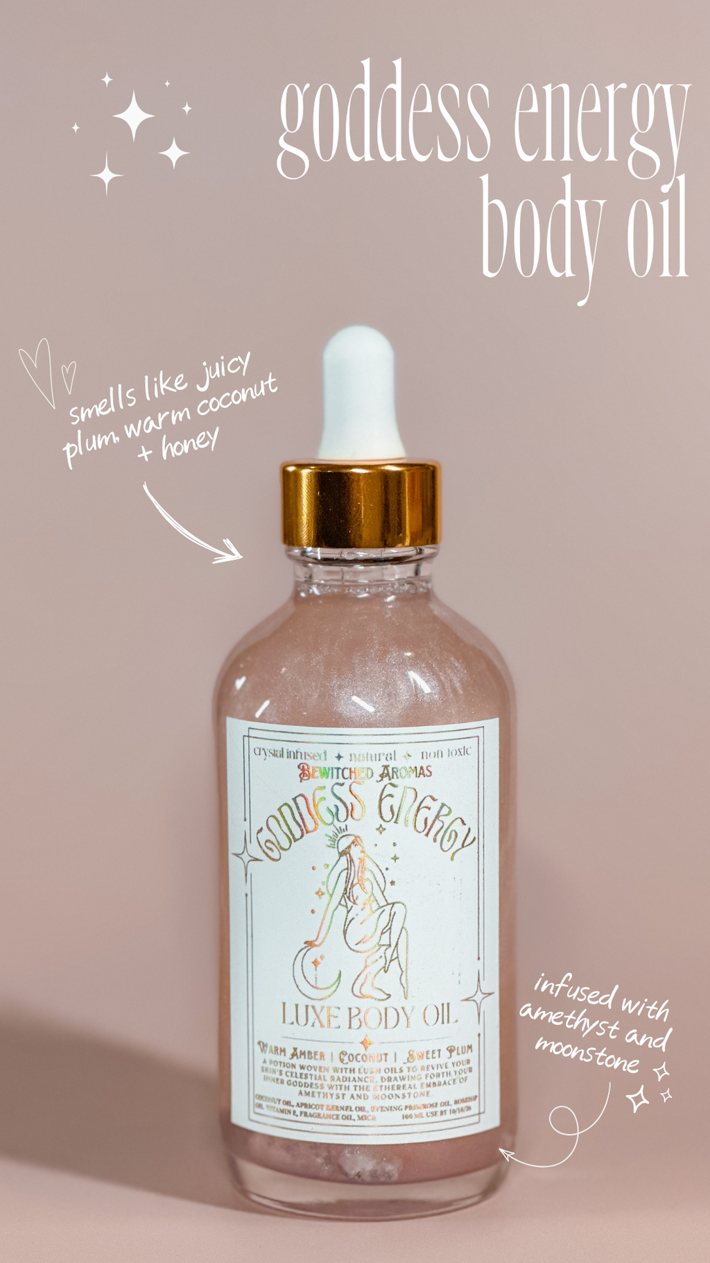 Goddess Energy -  Crystal Infused Body Oil