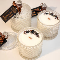 Juniper + Blue Spruce | The Deity - Luxury Crystal Candle