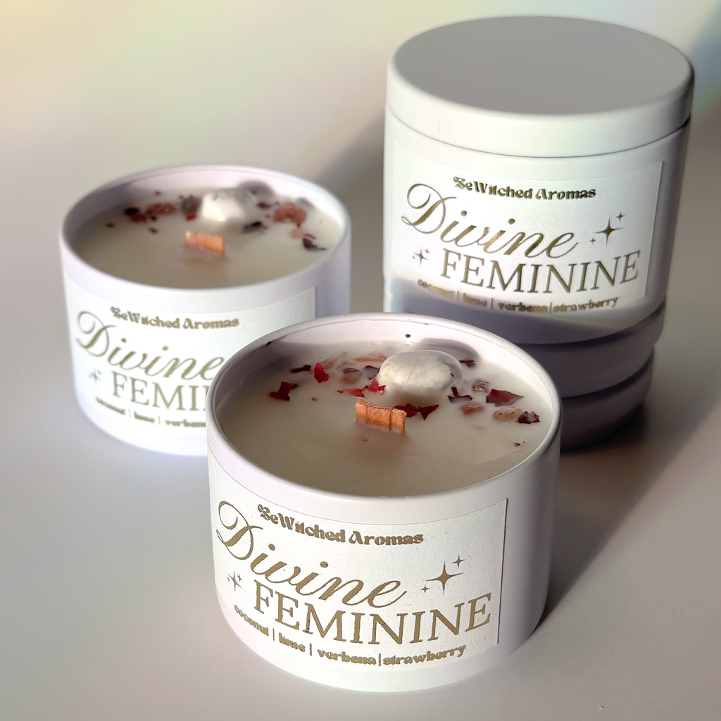 Divine Feminine | Luxury Crystal Candle 4 oz