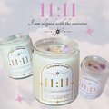 11:11 💫 I am aligned with the universe | Luxury Intention Crystal Candle