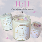 11:11 💫 I am aligned with the universe | Luxury Intention Crystal Candle