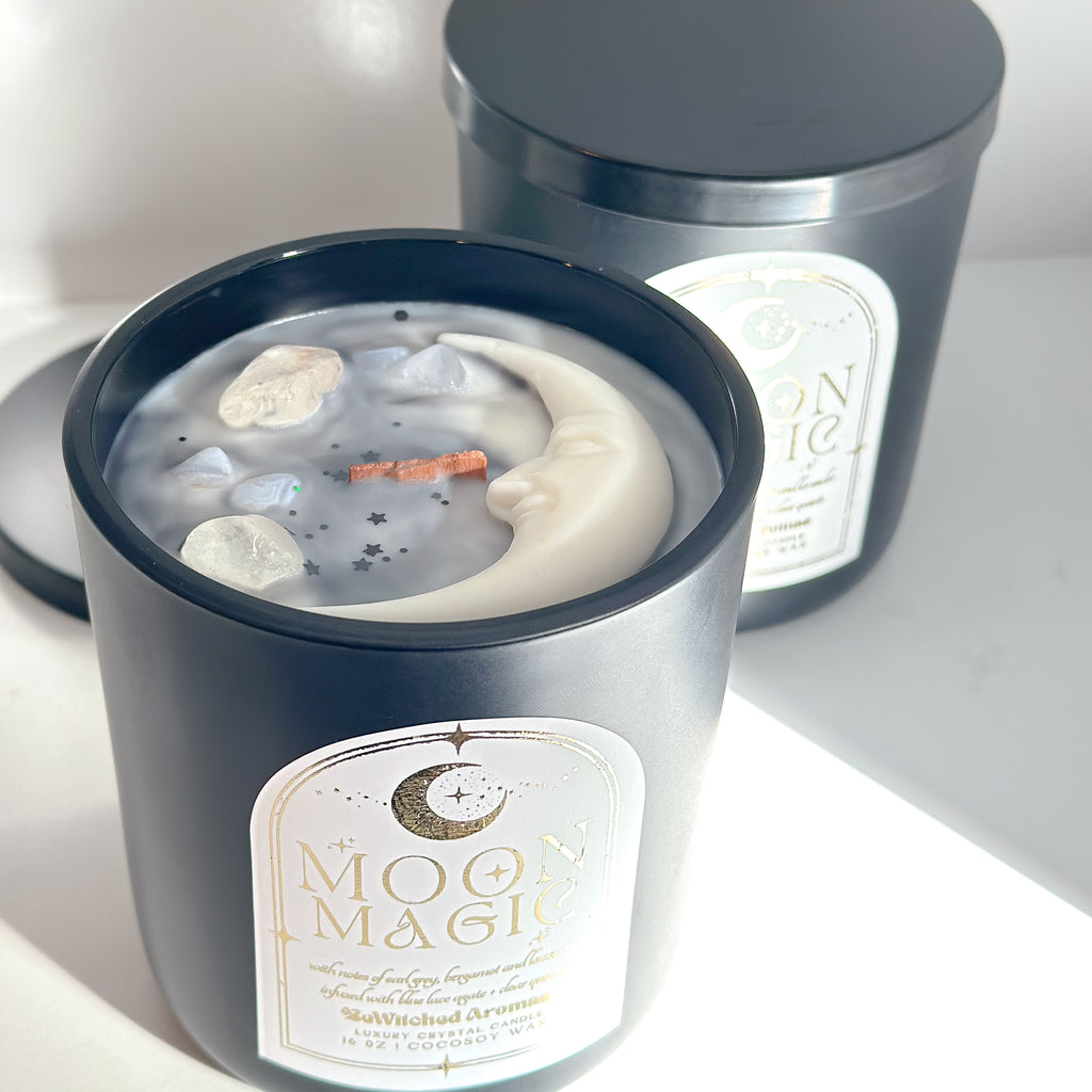 Moon Magic | 16 oz Luxury Crystal Candle