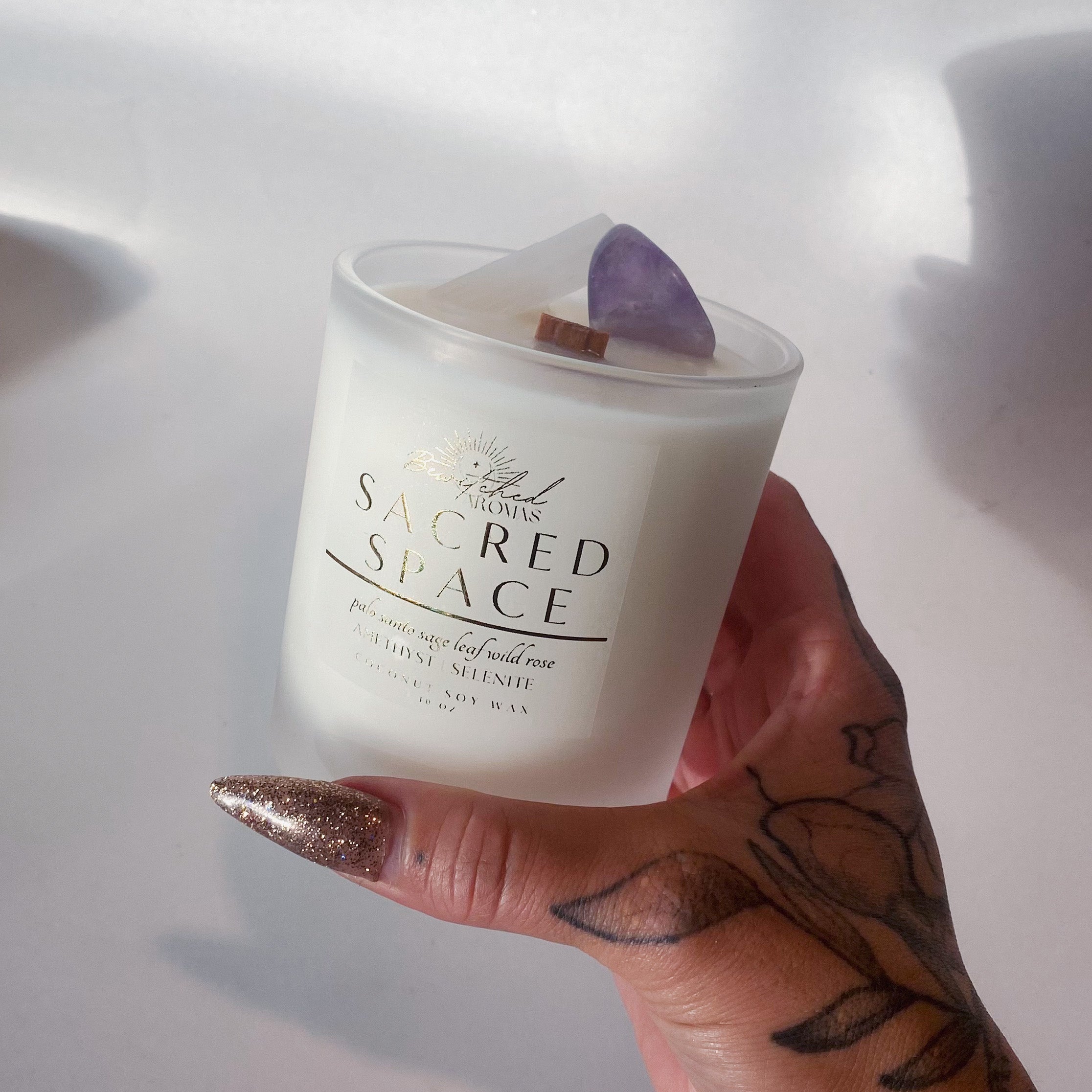 Sacred Space  - Intention Magic Crystal Candle
