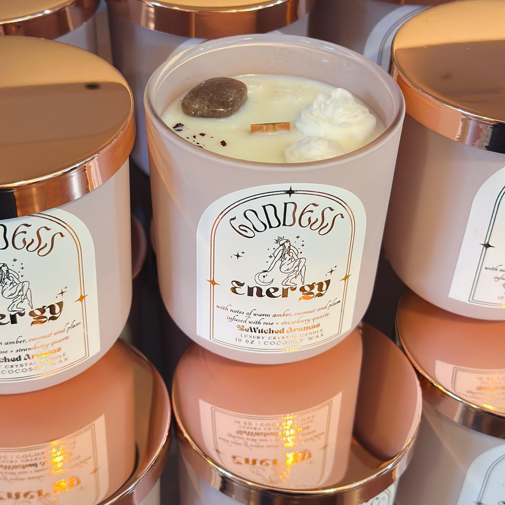 Goddess Energy | Luxury Crystal Candle 10oz