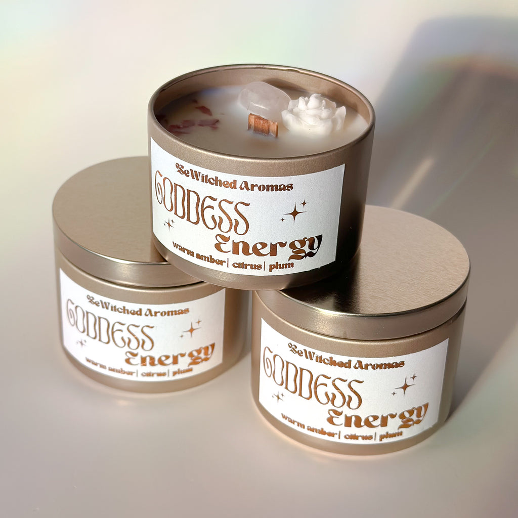 Goddess Energy -Luxury Crystal Candle 4 oz