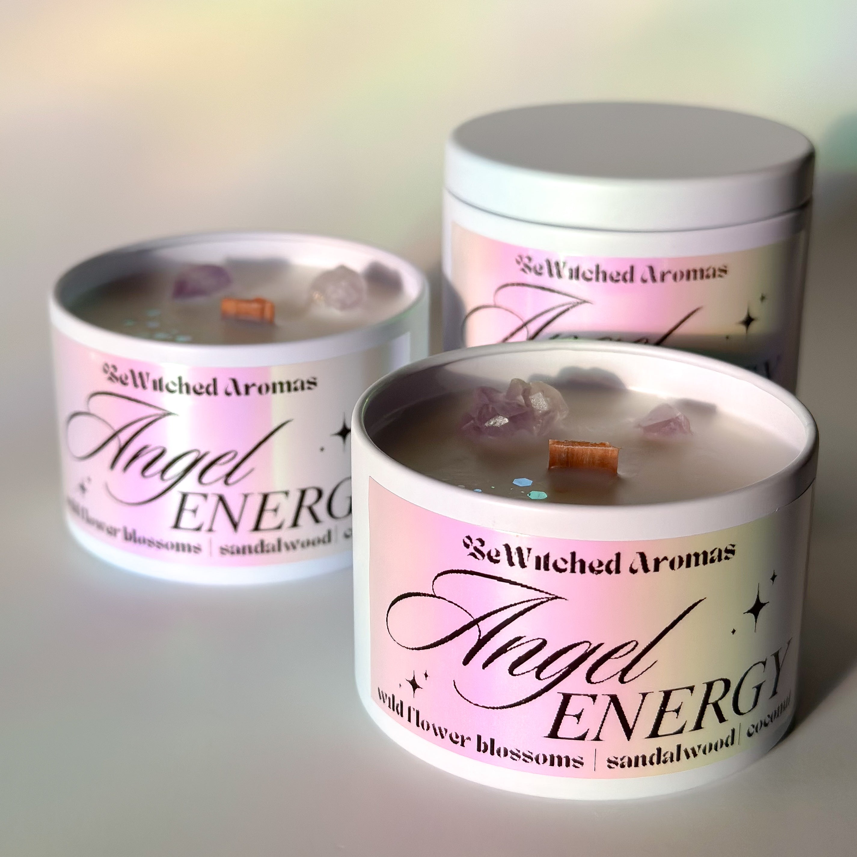 Angel Energy | Luxury Crystal Candle 4 oz
