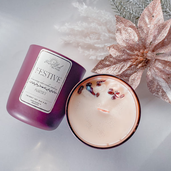 Festive  | Luxe Holiday Crystal Candle