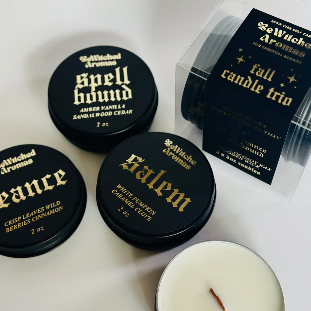 Black Flame Candle - Fall Candle Trio