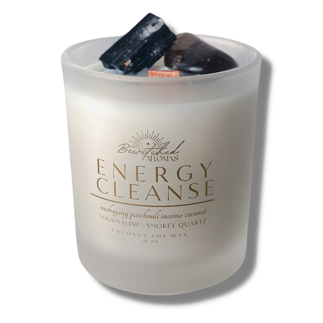 Energy Cleanse Intention Magic Crystal Candle