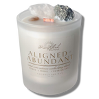 Aligned + Abundant - Intention Magic Crystal Candle