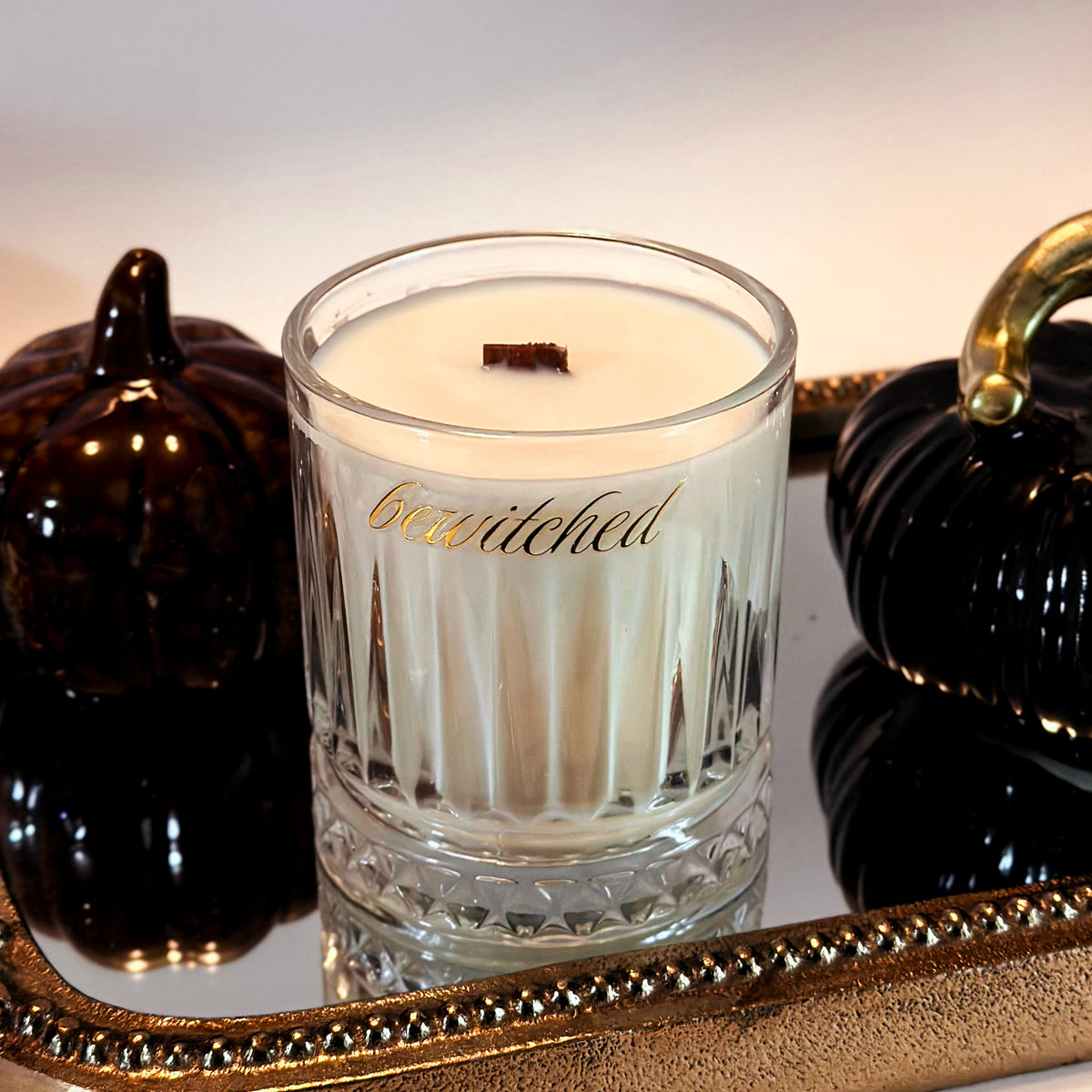 Bourbon Pumpkin- Vintage Lux Wooden Wick Candle