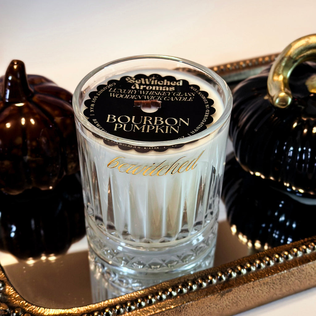 Bourbon Pumpkin- Vintage Lux Wooden Wick Candle
