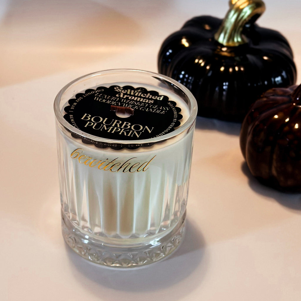 Bourbon Pumpkin- Vintage Lux Wooden Wick Candle