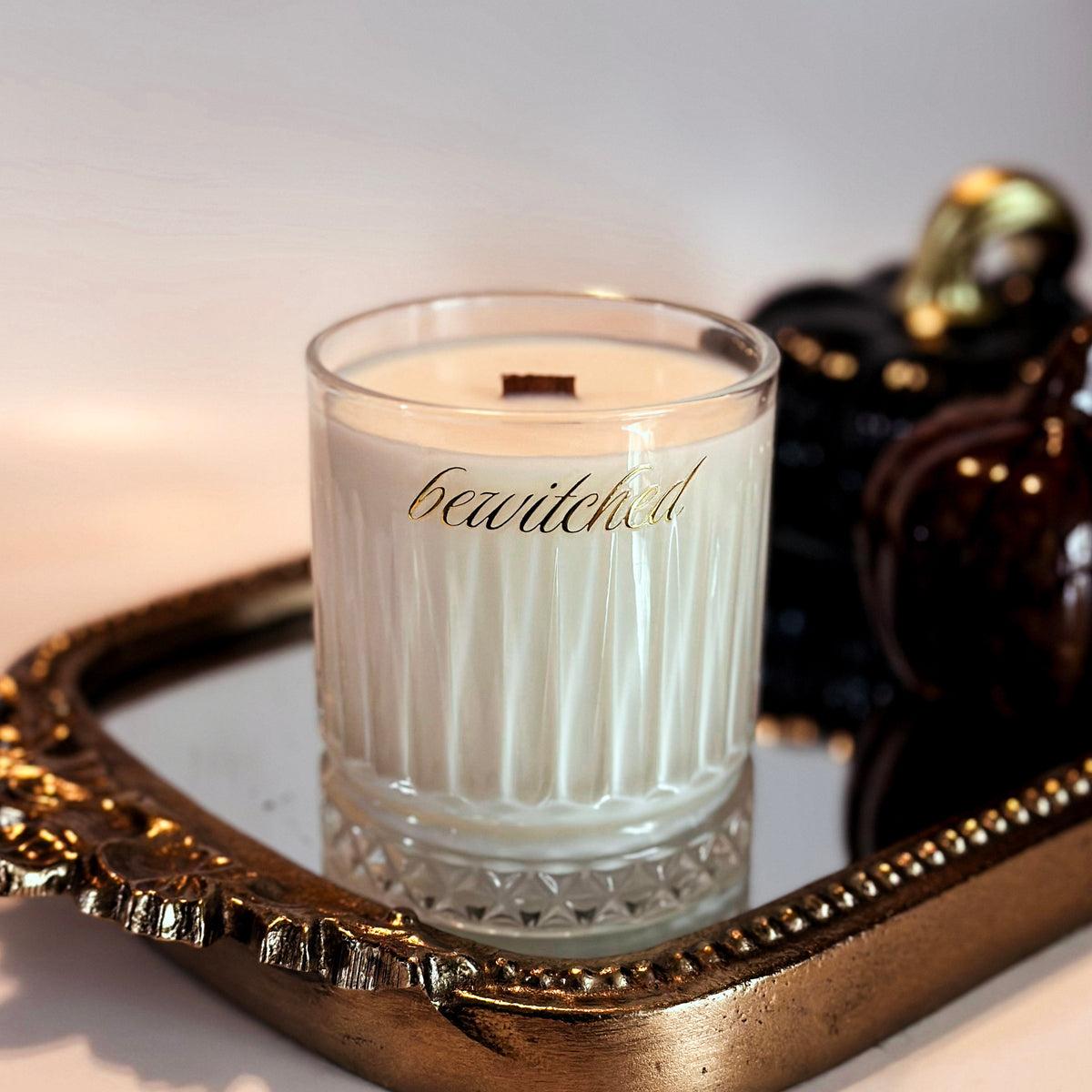 Bourbon Pumpkin- Vintage Lux Wooden Wick Candle