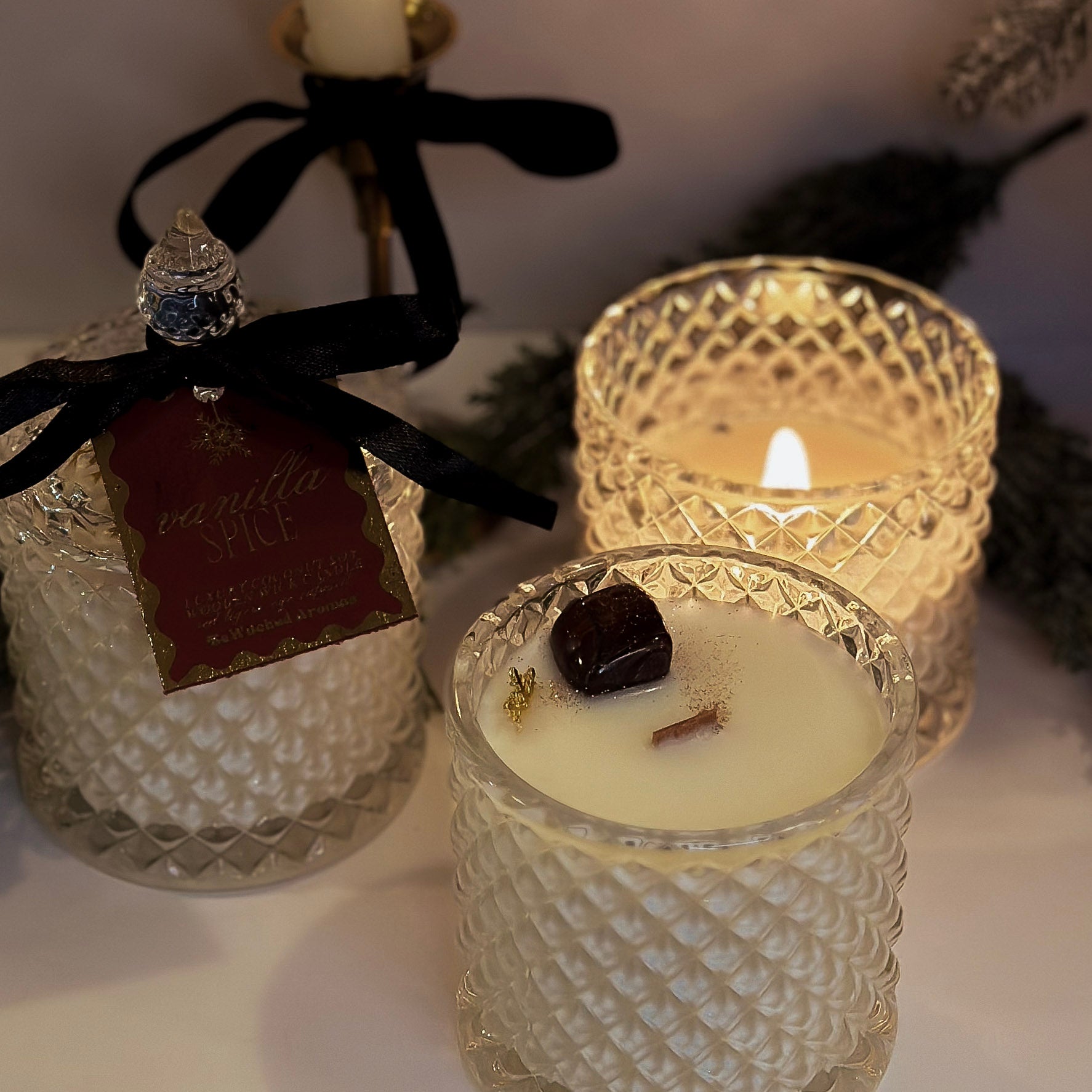 Spiced Vanilla- Limited Edition Luxe Crystal Candle
