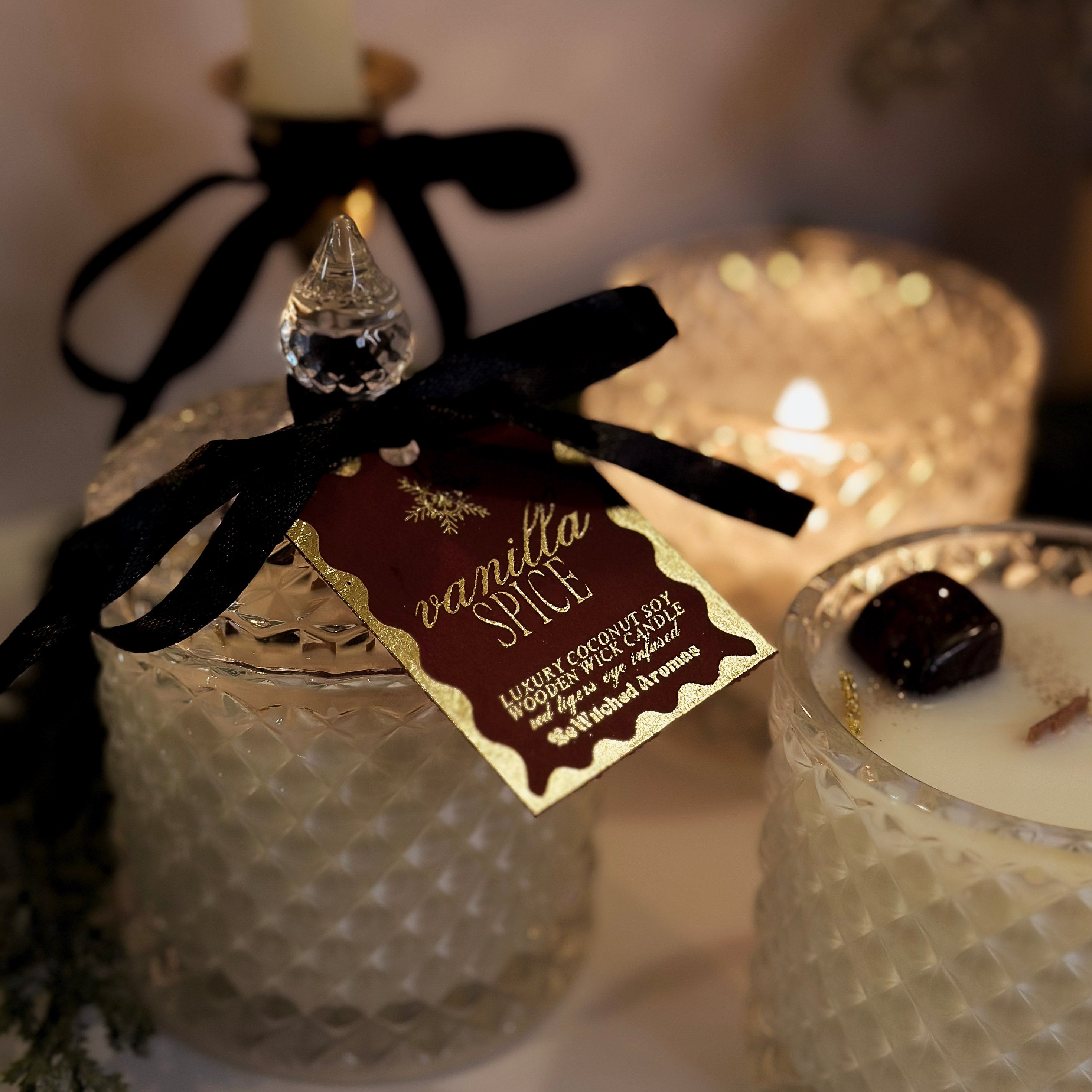 Spiced Vanilla- Limited Edition Luxe Crystal Candle