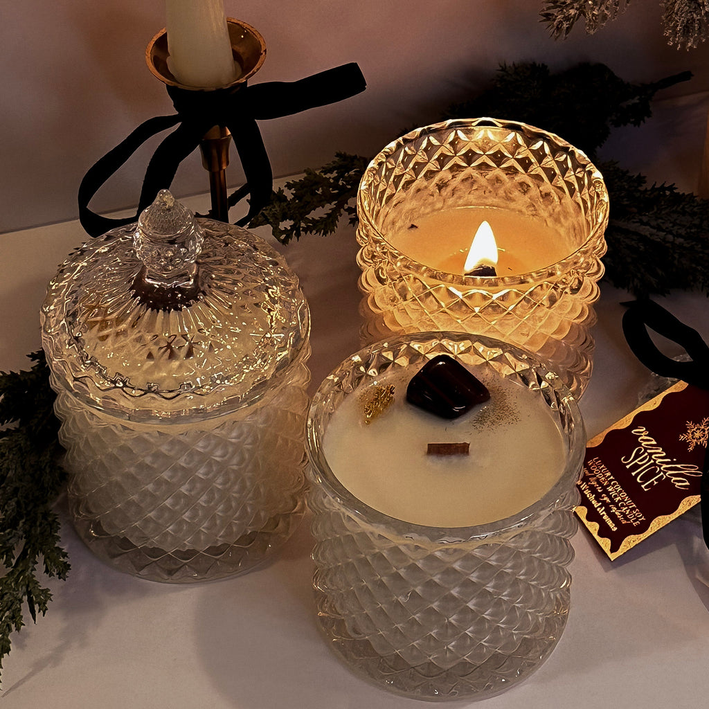 Spiced Vanilla- Limited Edition Luxe Crystal Candle