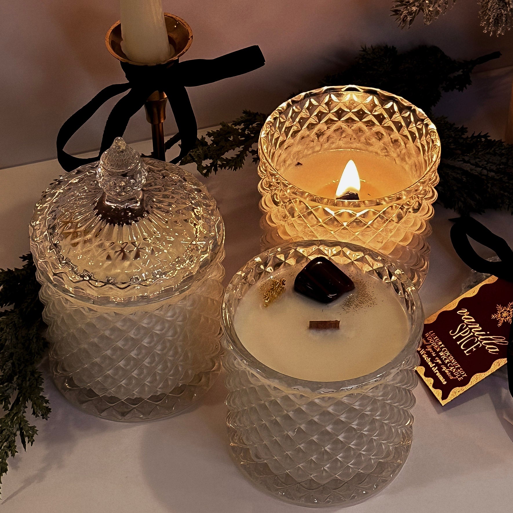 Spiced Vanilla- Limited Edition Luxe Crystal Candle