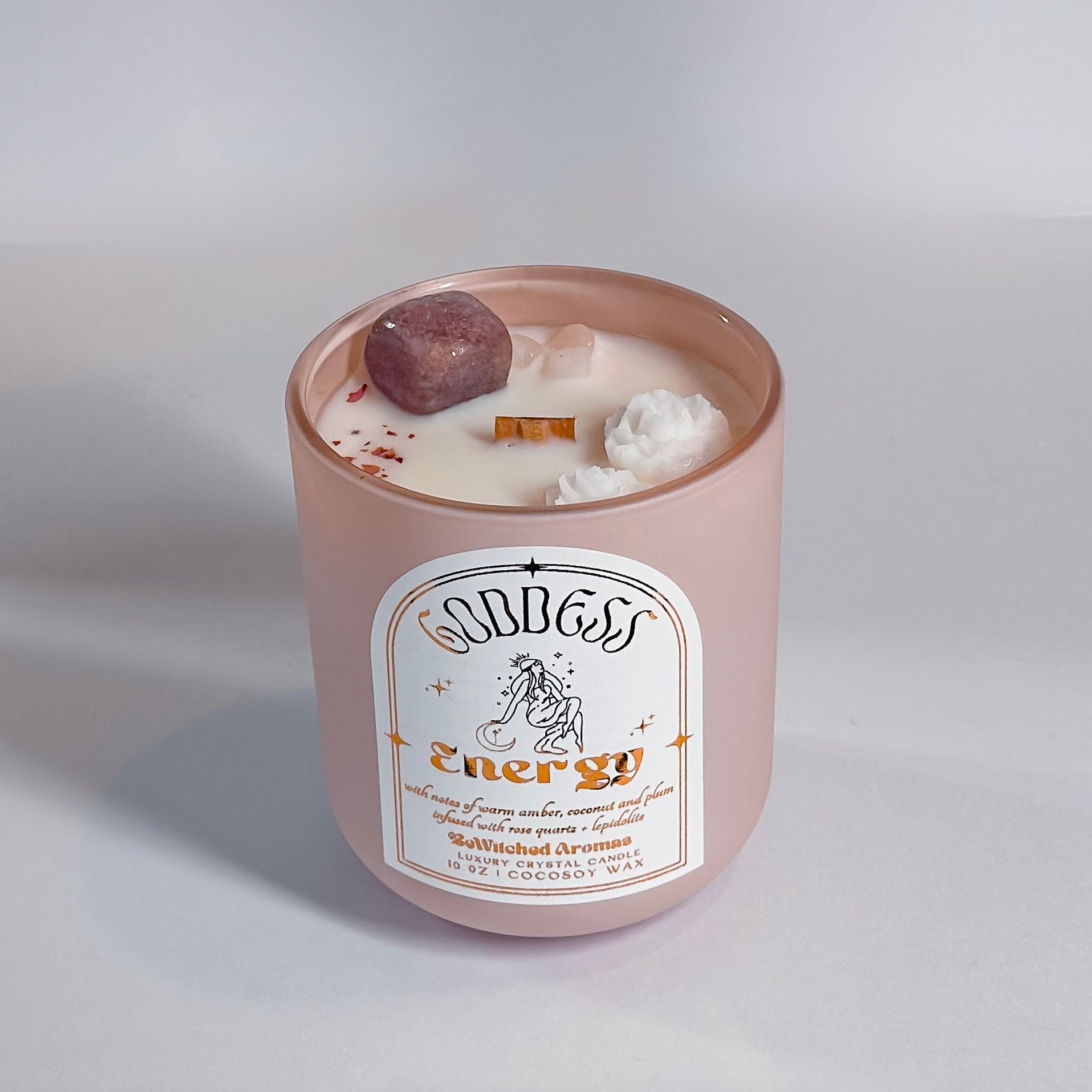 Goddess Energy | Luxury Crystal Candle 10oz