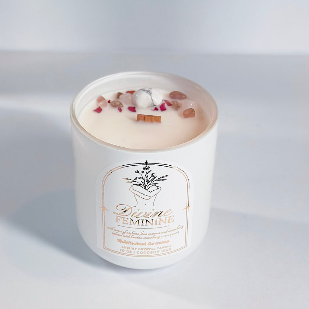 Divine Feminine | Luxury Crystal Candle 10