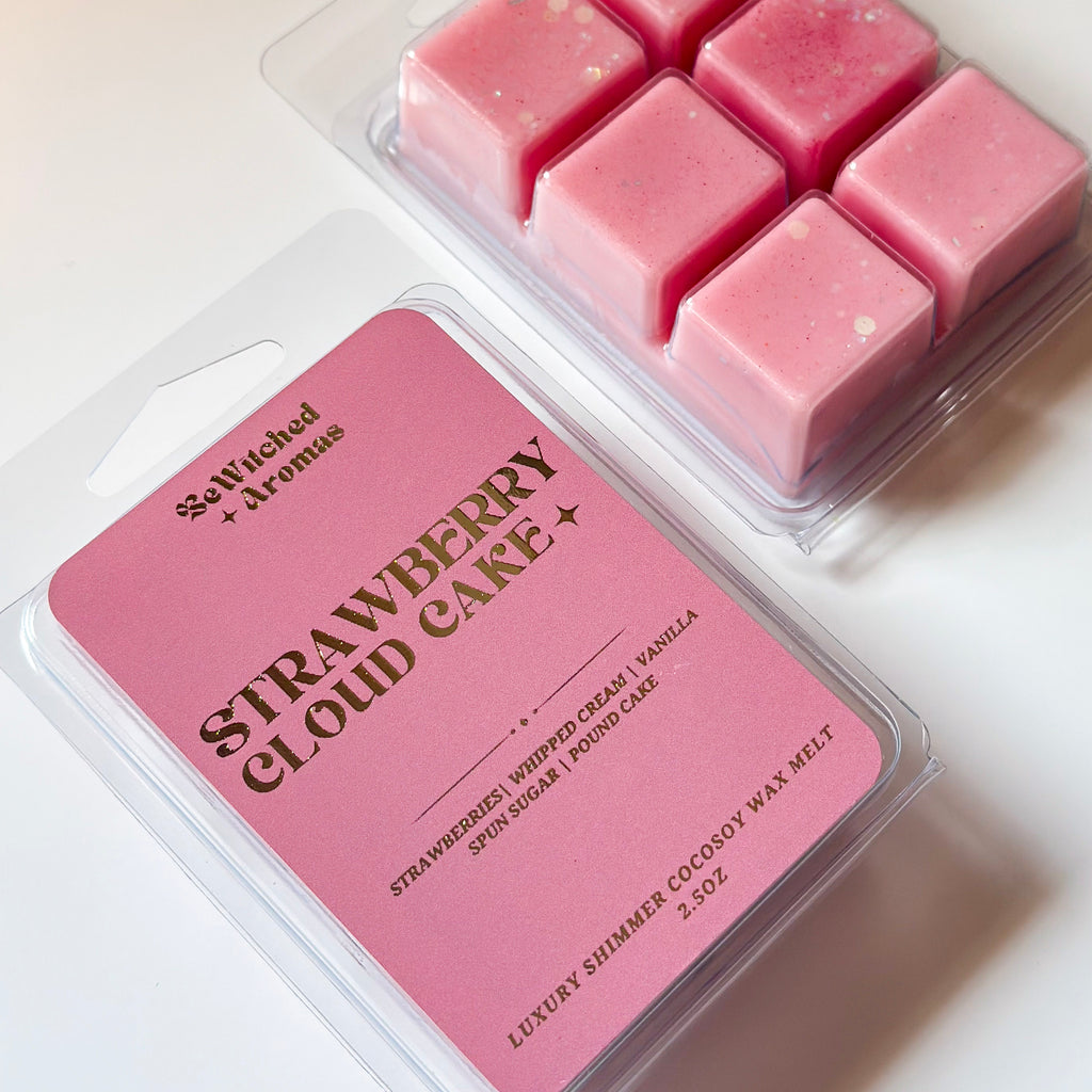 Strawberry Cloud Cake | Luxe Shimmer Wax Melts