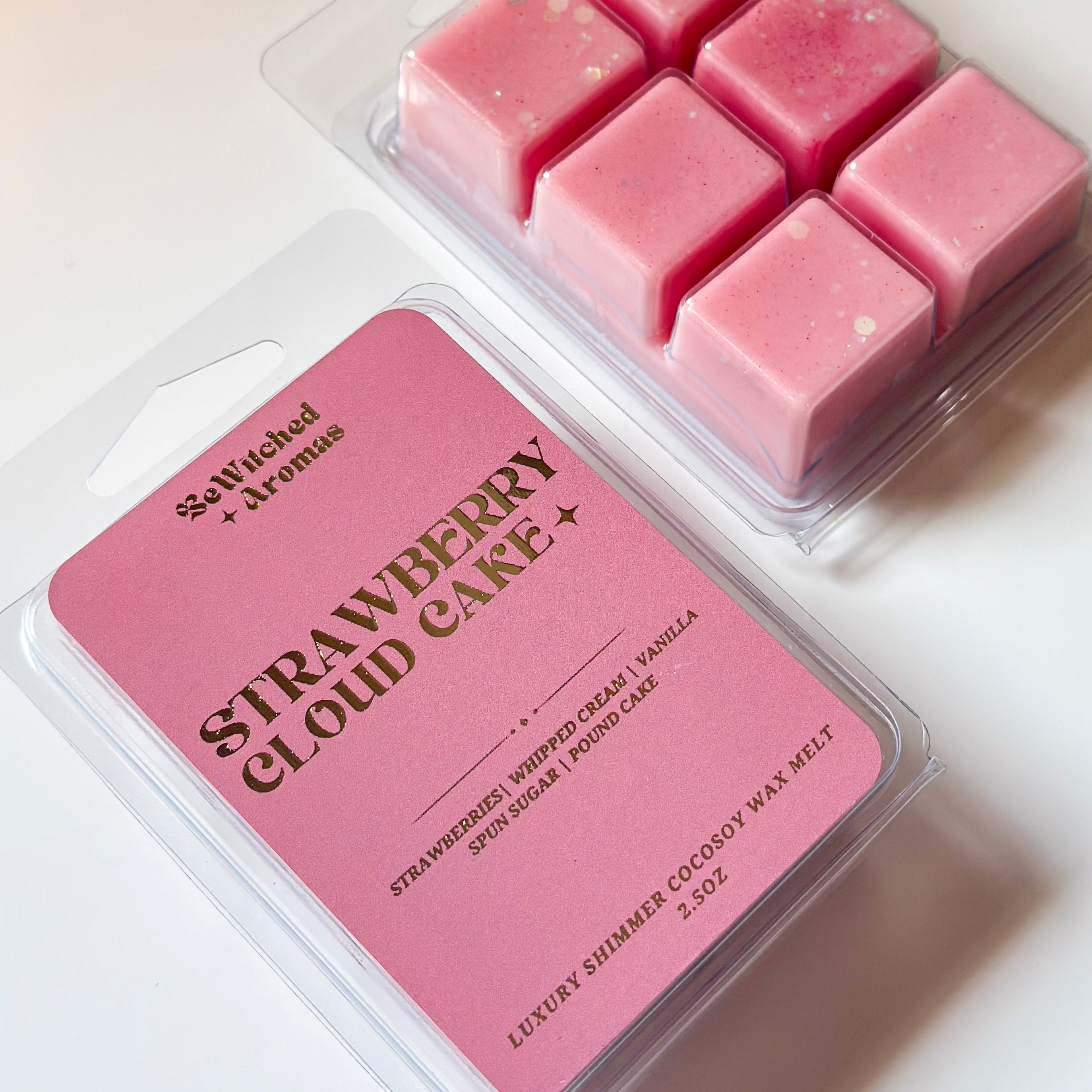 Strawberry Cloud Cake | Luxe Shimmer Wax Melts