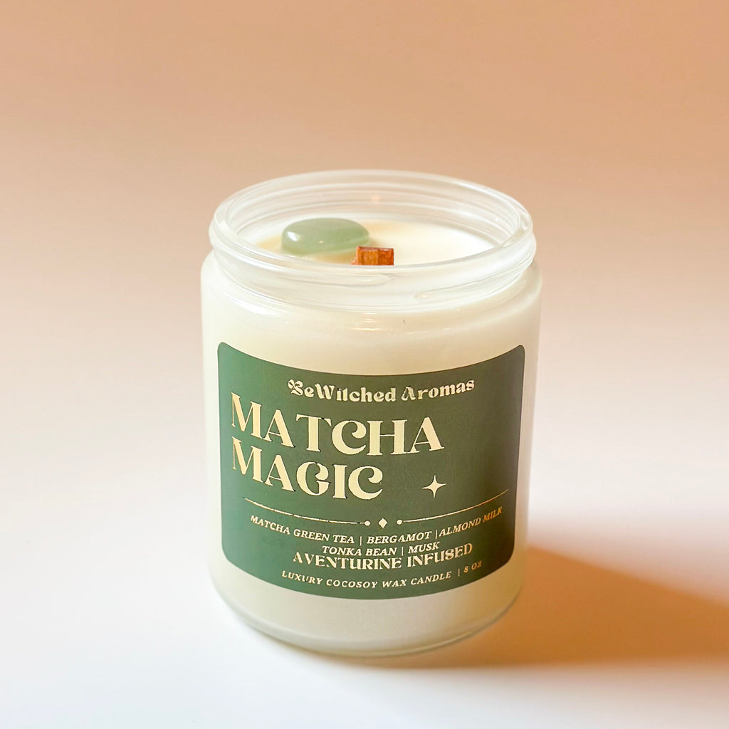 Matcha Magic - 8 oz Crystal Candle