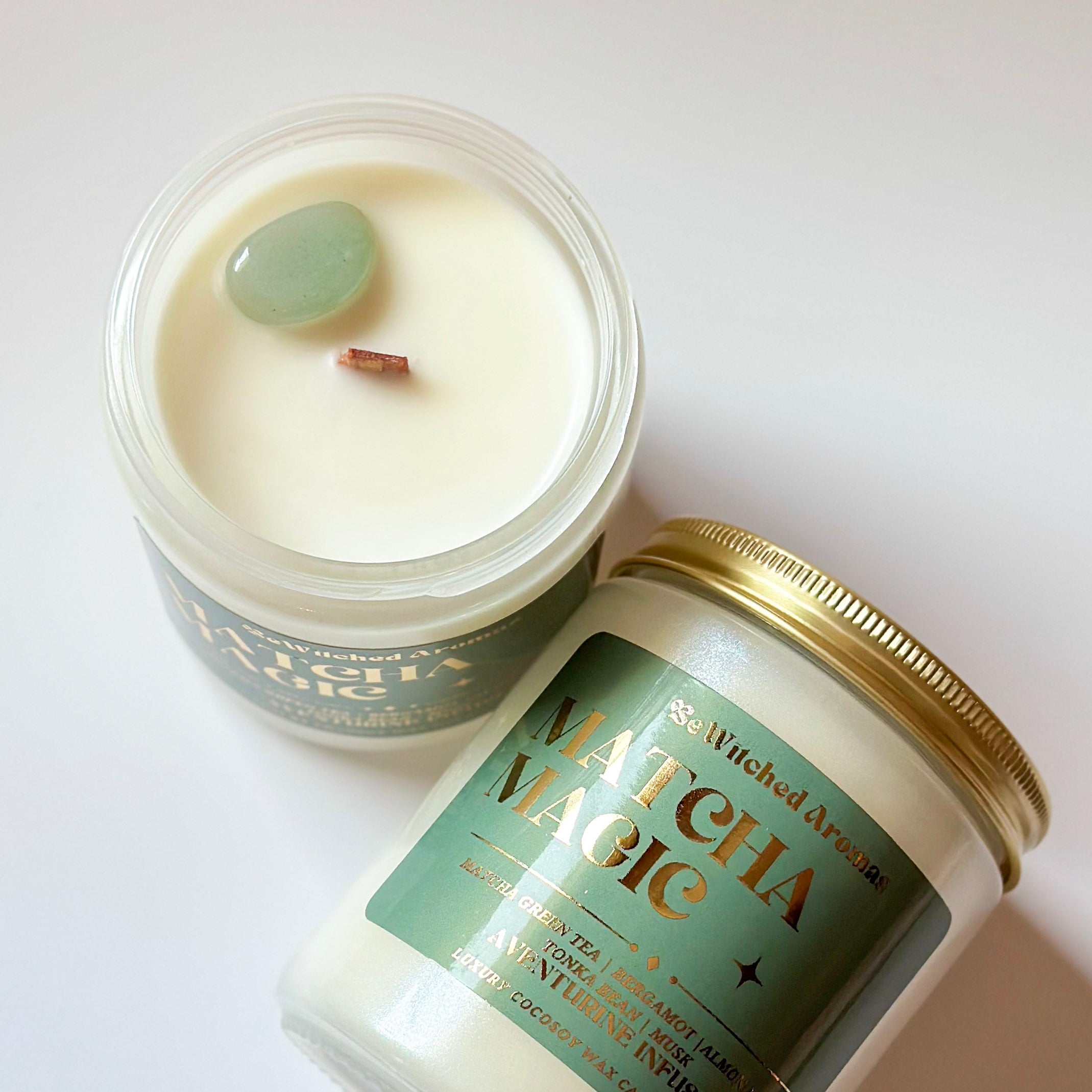 Matcha Magic - 8 oz Crystal Candle