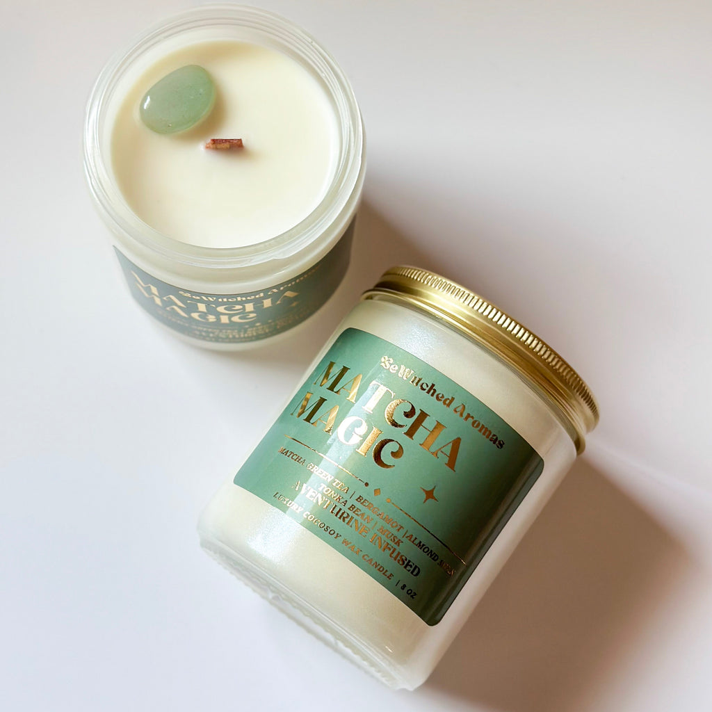 Matcha Magic - 8 oz Crystal Candle