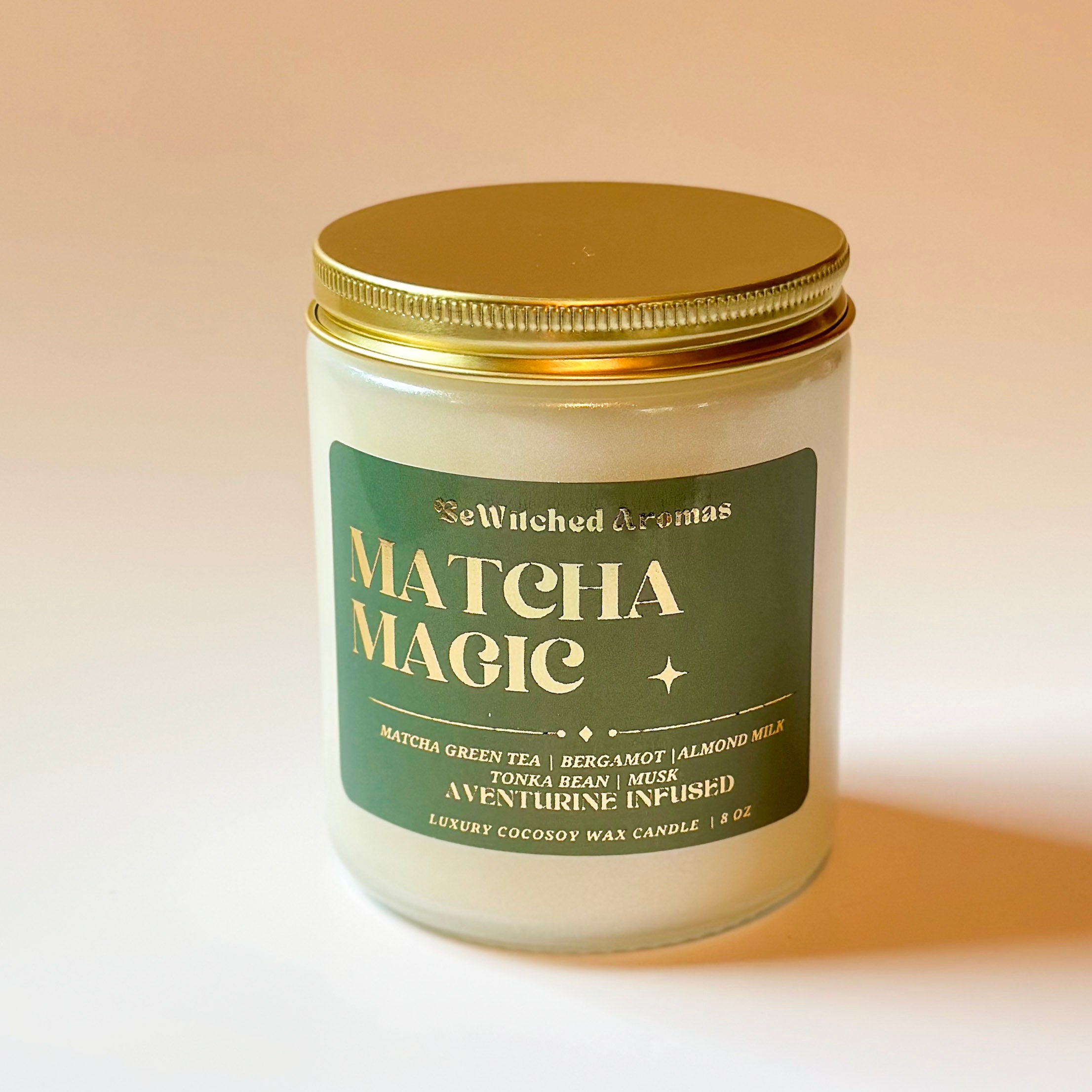 Matcha Magic - 8 oz Crystal Candle