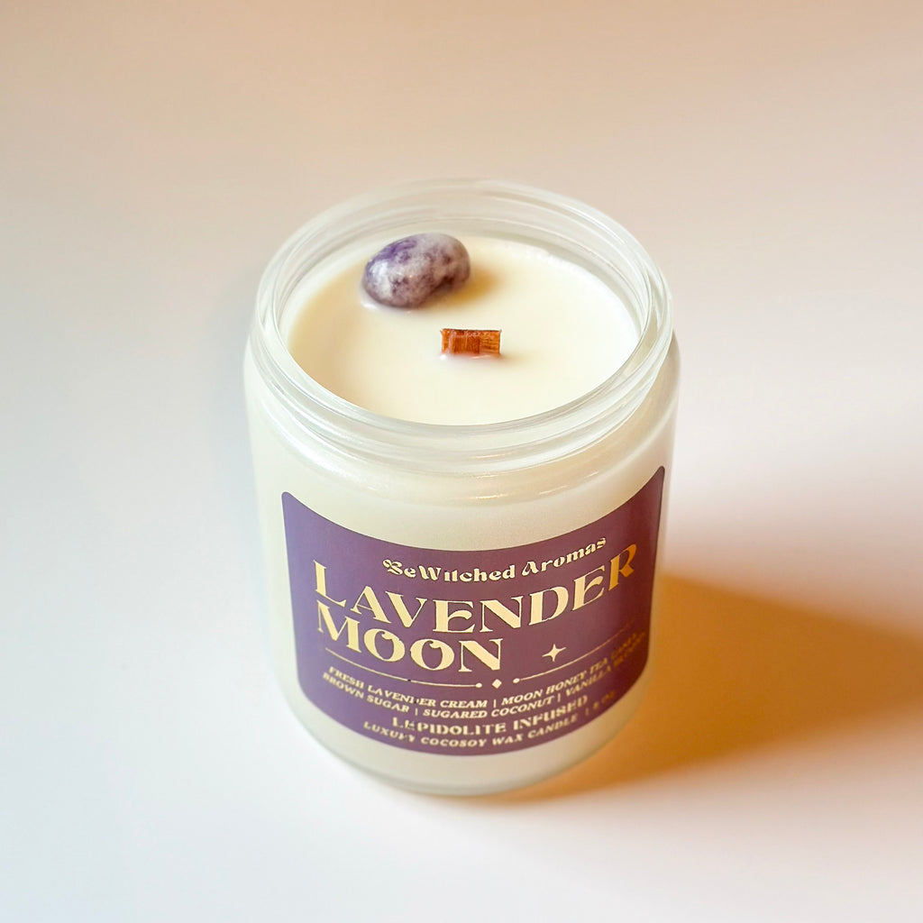 Lavender Moon - 8 oz Crystal Candle