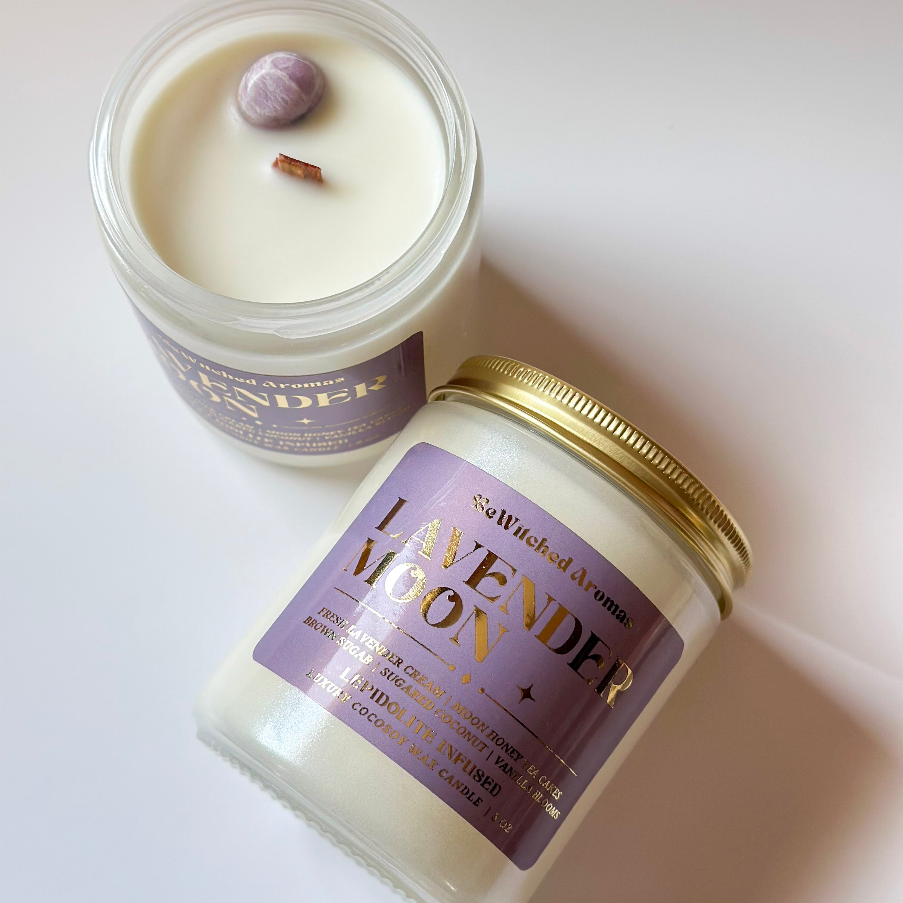Lavender Moon - 8 oz Crystal Candle