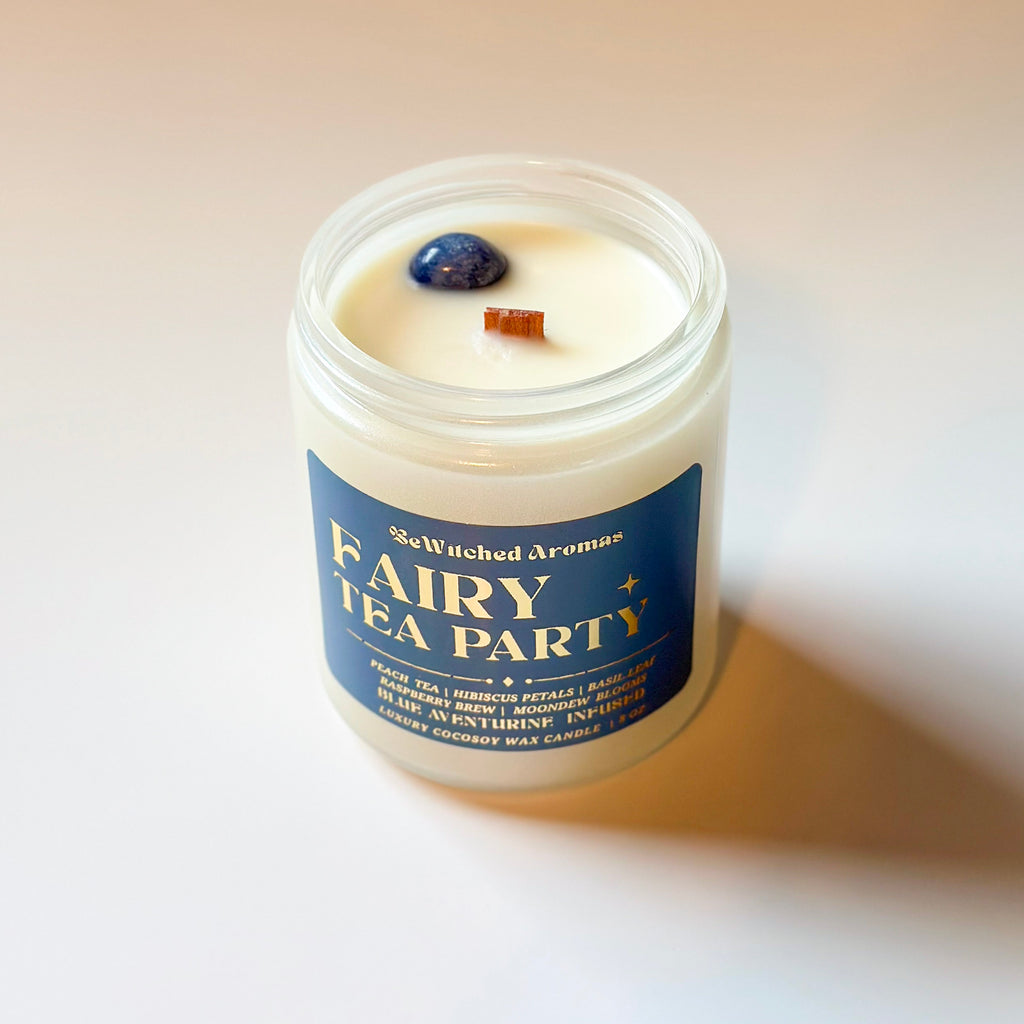 Fairy Tea Party - 8 oz Crystal Candle