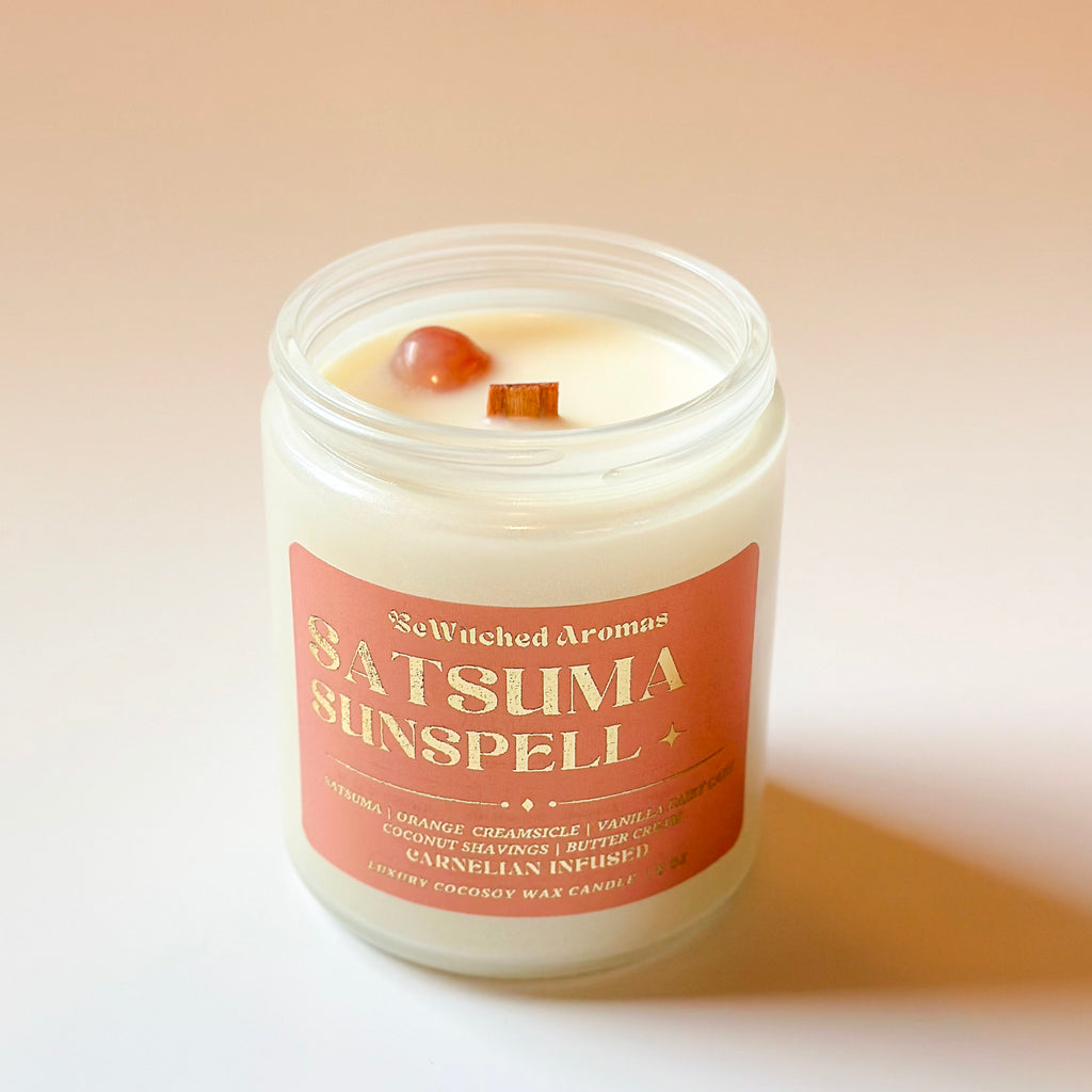 Satsuma Sunspell - 8 oz Crystal Candle