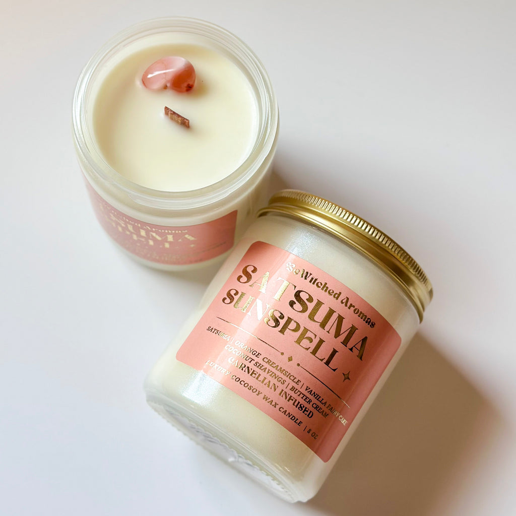 Satsuma Sunspell - 8 oz Crystal Candle