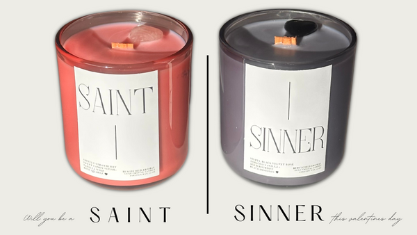 SAINT + SINNER Luxe Crystal Candle Duo