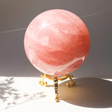 Star Rose Quartz Sphere High Quality with Rainbows