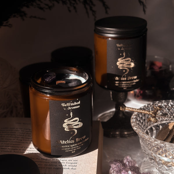 Witches Brew | Mulled Berries Spiced Pear + Balsam Luxury Crystal Candle