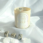 Angel Number | 10 oz Dalmatian Jasper Luxury Crystal Candle