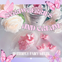 Strawberries + Cream- Butterfly Fairy | Shimmer Luxe Wax Melts